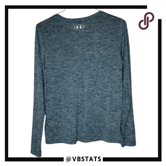 Under Armour Women's Large Teal Long Sleeve Active Wear Shirt - Picture 2 of 5